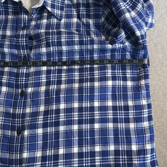 L.L. Bean Blue Plaid Fleece Lined Shacket Size XL REG - Picture 6 of 7